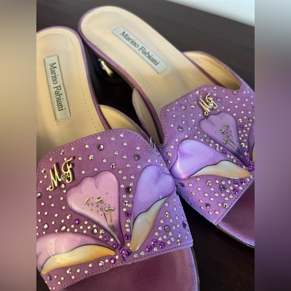 MARINO FABIANI heeled Leather Slippers - Picture 6 of 14